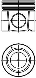 Поршень двигуна KOLBENSCHMIDT 40310600