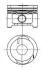 Поршень з кільцями 800024910000 VAG 75,01 1,4 i ABD (KS) KOLBENSCHMIDT 92228600 (фото 1)