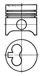 Поршень двигателя KOLBENSCHMIDT 92598640