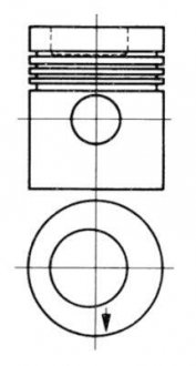Поршень двигуна KOLBENSCHMIDT 93882600 (фото 1)