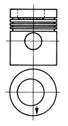 Поршень двигателя KOLBENSCHMIDT 93882630