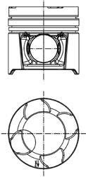 Поршень двигуна KOLBENSCHMIDT 97458600