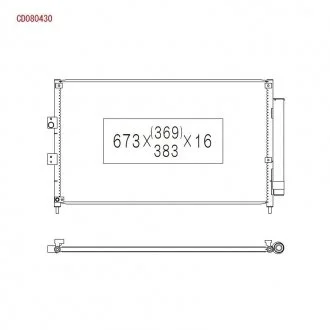 Радиатор кондиционера HONDA CIVIC KOYORAD CD080430