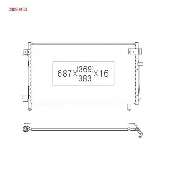 Радіатор кондиціонера Subaru Forester 2003-2008 KOYORAD CD090453
