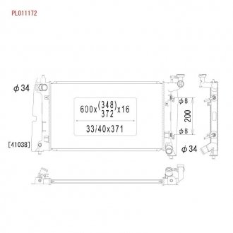 Радіатор охолодження TOYOTA COROLLA E120 KOYORAD PL011172 (фото 1)