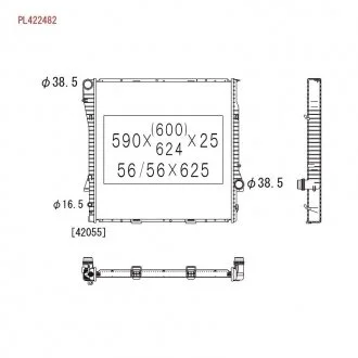 Радиатор охлождения BMW X5 E53 KOYORAD PL422482