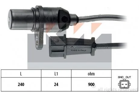 453 279 Датчик р/вала, к/вала (аналог EPS 1.953.279/Facet 9.0279) Датчик положення к/вала Hyundai Accent, Elantra, Getz /Kia Cerato, Rio 1.3-1.6 00- KW 453279