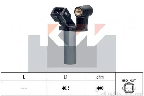 453 307 Датчик р/вала, к/вала (аналог EPS 1.953.307/Facet 9.0307) Датчик імпульсів Ford Transit 2.0-3.2TDCI 06- KW 453307