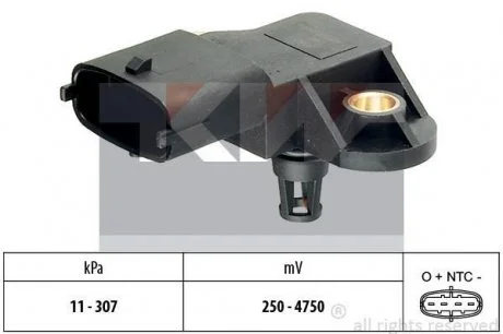 Датчик вакуума, 1.3-2.0D Multijet 10- KW 493082