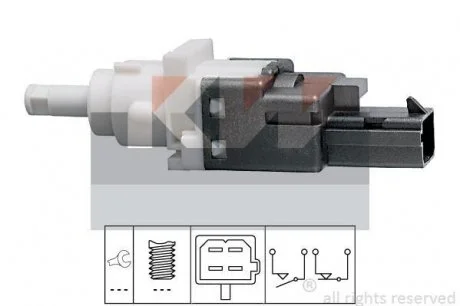 Датчик стоп сигнала, 1.3JTD/1.9 JTD KW 510161