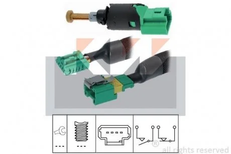 Датчик увімкнення стоп-сигналу, 1.6, 2.0 KW 510 213K