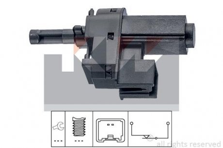 Выключатель, привод сцепления (Tempomat) KW 510221 (фото 1)