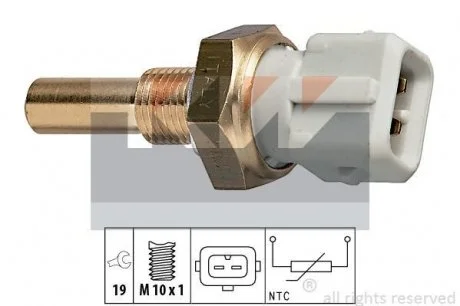 Датчик температури охл. рідини, Caddy I 1.8 85-92 KW 530171