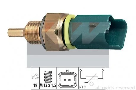 Датчик температуры охл. жидкости, 1.1-1.9 KW 530276