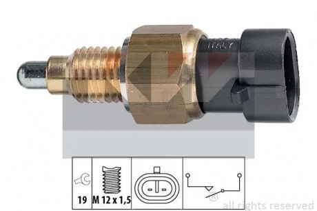 Вимикач ліхтаря заднього ходу, 2.2, 3.0 HDI KW 560249
