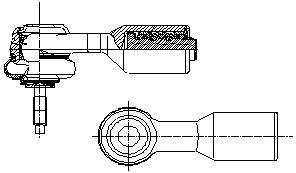 Наконечник поперечной рулевой тяги LEMFORDER 14543 03 (фото 1)