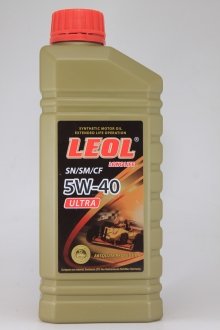 Масло моторное Леол 5W40 1L Ultra (фото 1)