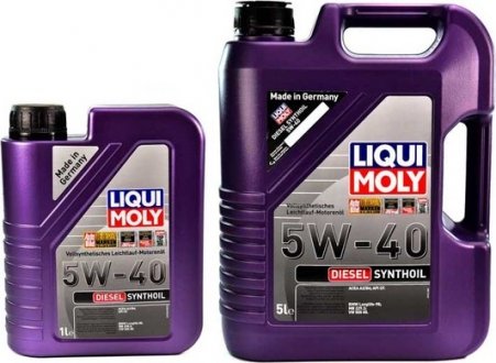 Масло моторное Diesel Synthoil 5W-40 (1 л) LIQUI MOLY 1926