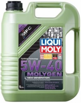 Олія моторна Molygen New Generation 5W-40 (5 л) LIQUI MOLY 9055 (фото 1)