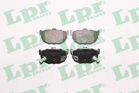 Колодки тормозные дисковые задние, комплект LPR 05P089 (фото 1)
