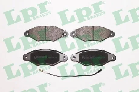 Колодки гальмівні передні. Renault Kangoo/Nissan Kubisatr /Bosch L-130.8/ LPR 05P1106
