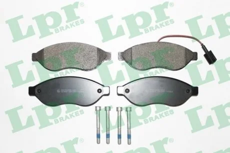 Тормозные колодки перед Q11-15-17L Citroen Jumper 06-14,Fiat Ducato 06-14,Peugeot Boxer 06-14 LPR 05P1287