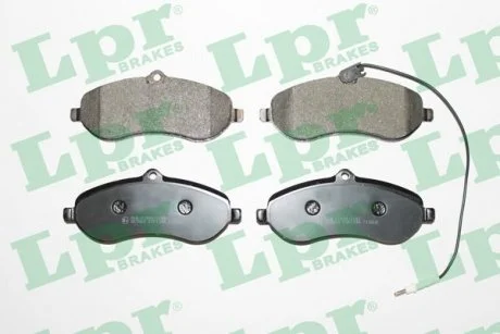 Тормозные колодки перед Citroen Jumpy 07-,Fiat Scudo New 07-,Peugeot Expert 07- LPR 05P1348