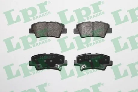 Колодки тормозные дисковые задние, комплект LPR 05P1558