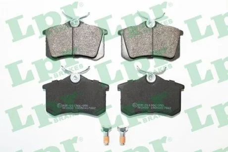 Колодки задні дискові, (система TRW), Scenic, Megane, Clio, Note LPR 05P1788