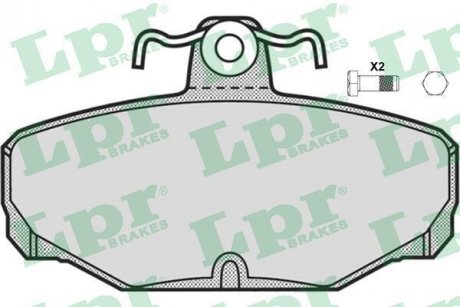 Комплект тормозных колодок, дисковый тормоз LPR 05P677