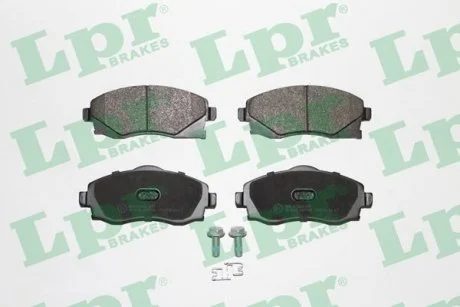 Колодки тормозн. передн. OPEL COMBO, CORSA C, MERIVA, TIGRA 1.0-1.8 09.00- LPR 05P758