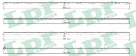 Трос акселератора LPR C0036A