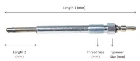 Свеча накаливания 11,5V (M10x1/5s) DB W168 A160/170CDI 07.98-08.04 LUCAS LP057