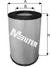 Фільтр повітря DAF 95XF 97- (H=524mm) M-FILTER A 542