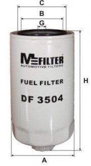 Фільтр паливний M-FILTER DF 3504