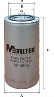 Фильтр топлива M-FILTER DF3506 (фото 1)