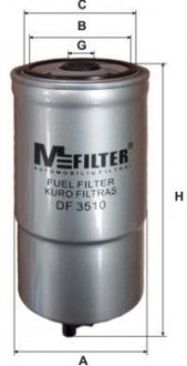 Фільтр паливний (2 992 300) M-FILTER DF 3510 (фото 1)