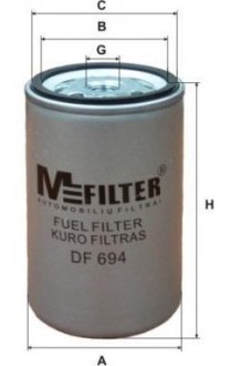 Фильтр топливный M-FILTER DF 694 (фото 1)