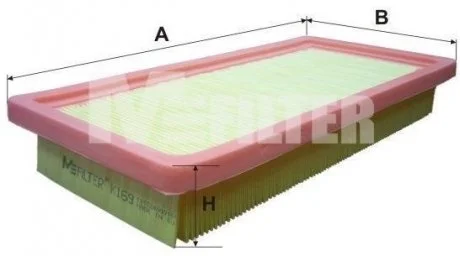 Фильтр воздушный (17801-16030) M-FILTER K 169