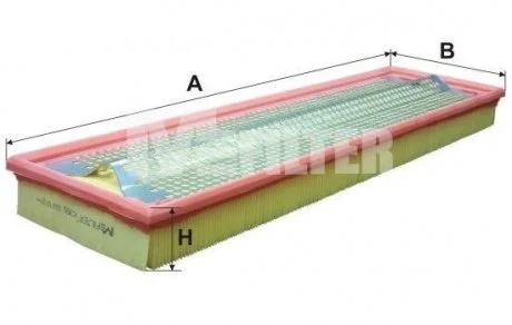 Фільтр повітря Mercedes 507D, 609D, 709D, 809D (Eng. OM364), 510 (Eng. M102) M-FILTER K 355