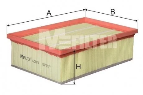 Фильтр воздушный с доп. фильтрующ. элементом M-FILTER K 720/1