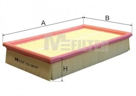 Фільтр повітряний T5 03- (з прошарком) M-FILTER K 724/1