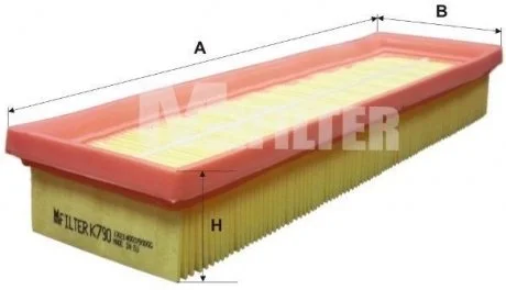 Фільтр повітряний 297/87/42 M-FILTER K 790