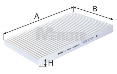 Фильтр салона (000 830 75 18) 220/149/19 M-FILTER K 9053