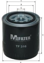 Фільтр масляний M-FILTER TF 316 (фото 1)