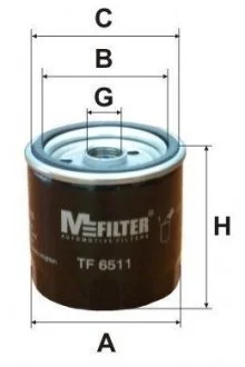 Фільтр масляний M-FILTER TF6511