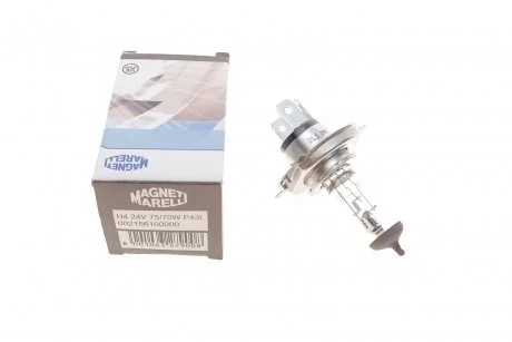 Лампа H4 24V 75/70W P43t (кор.код. H4 24) MAGNETI MARELLI 002156100000 (фото 1)