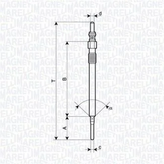 Свічка розжарення MAGNETI MARELLI 062900141304