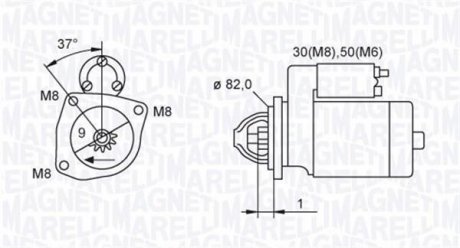 CITROEN стартер Jumper 02- MAGNETI MARELLI 063721389010 (фото 1)