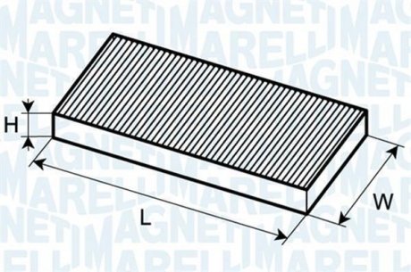 Фильтр, воздух во внутренном пространстве MAGNETI MARELLI 350203061410 (фото 1)